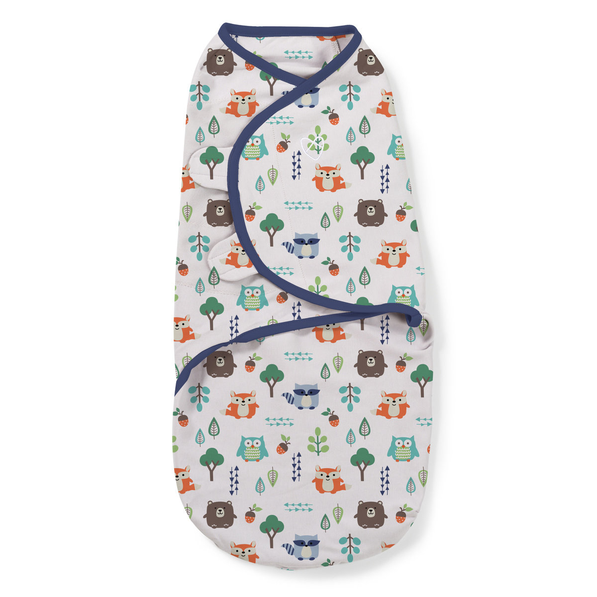 Swaddle blanket SwaddleMe S blue / forest motif 2pc - banaby.co.uk