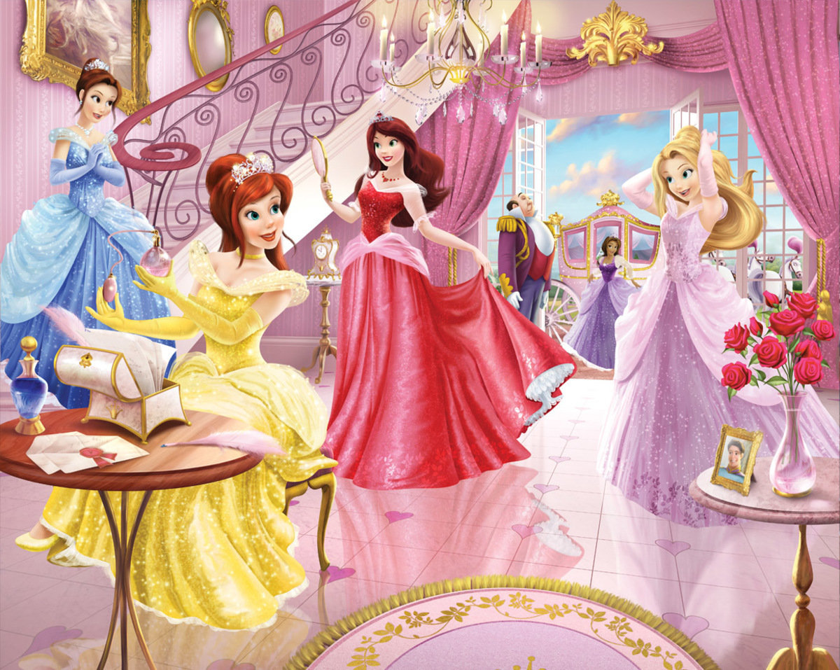 3D Princess Wall Mural Banaby Co Uk   1913d Tapeta Princess A 